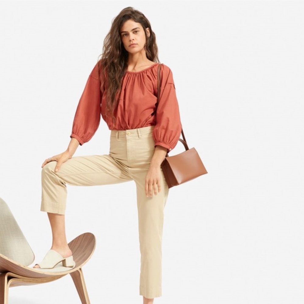 Everlane Straight Leg Crop | Khaki